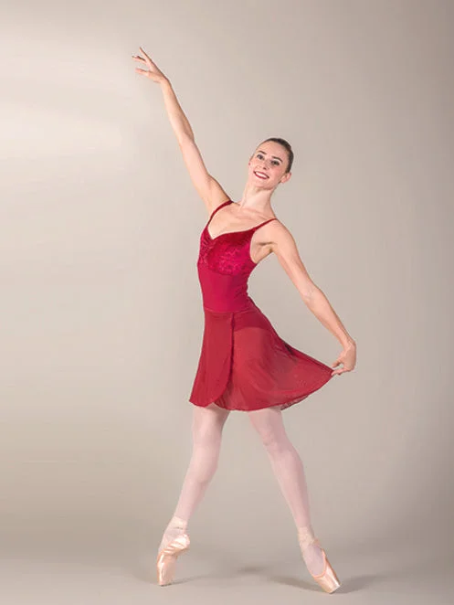Ballet Rosa Stella mesh wrap skirt athletic skirt fit
