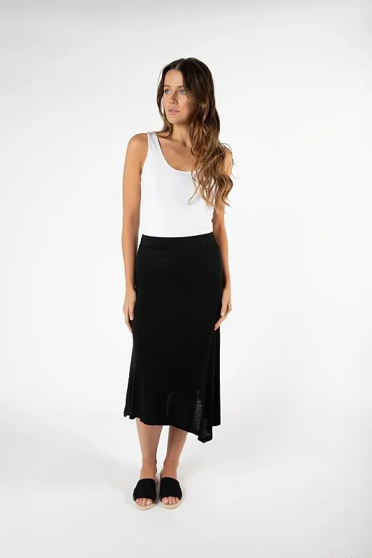 Betty Basics San Pablo Skirt Black modal blend skirt