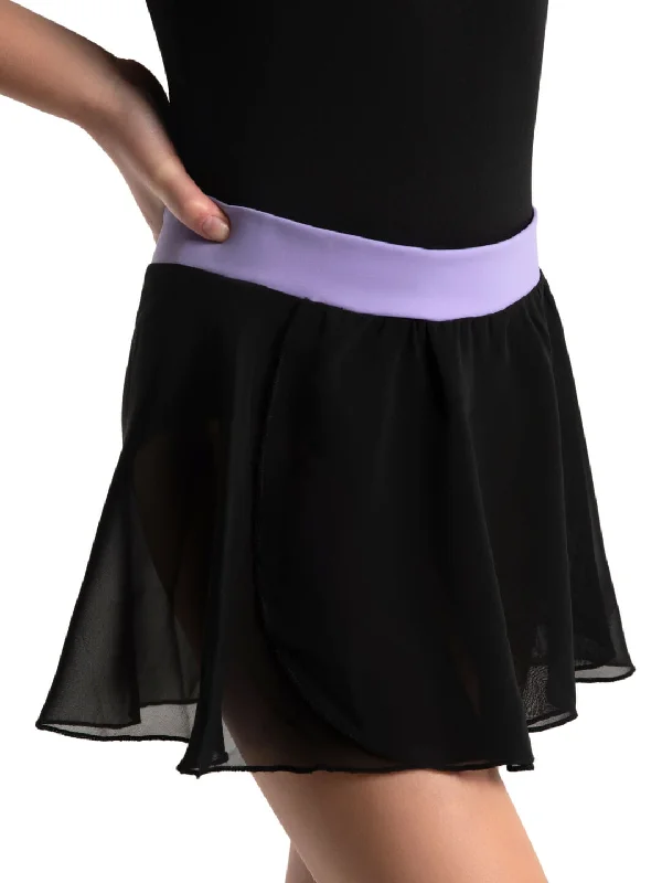 Black/Violet Girls Pull On Skirt - Select Size lace skirt delicate