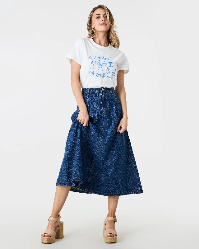 Bonnie Skirt linen skirt light