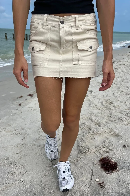 Corinne Cargo Mini Skirt lace skirt delicate