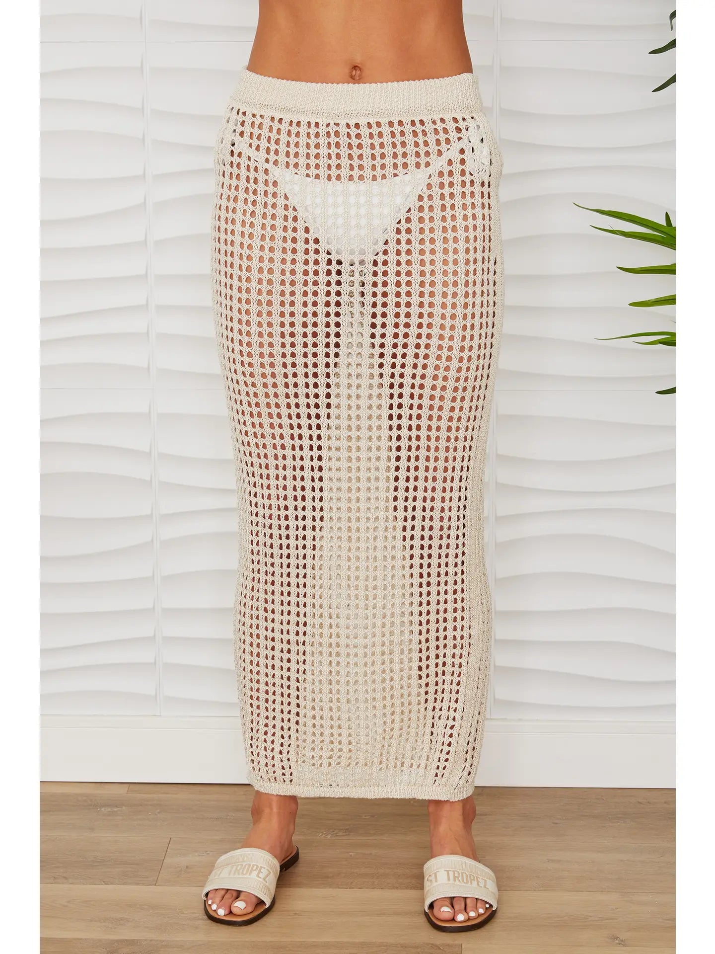 Crochet Pencil Skirt slim fit skirt