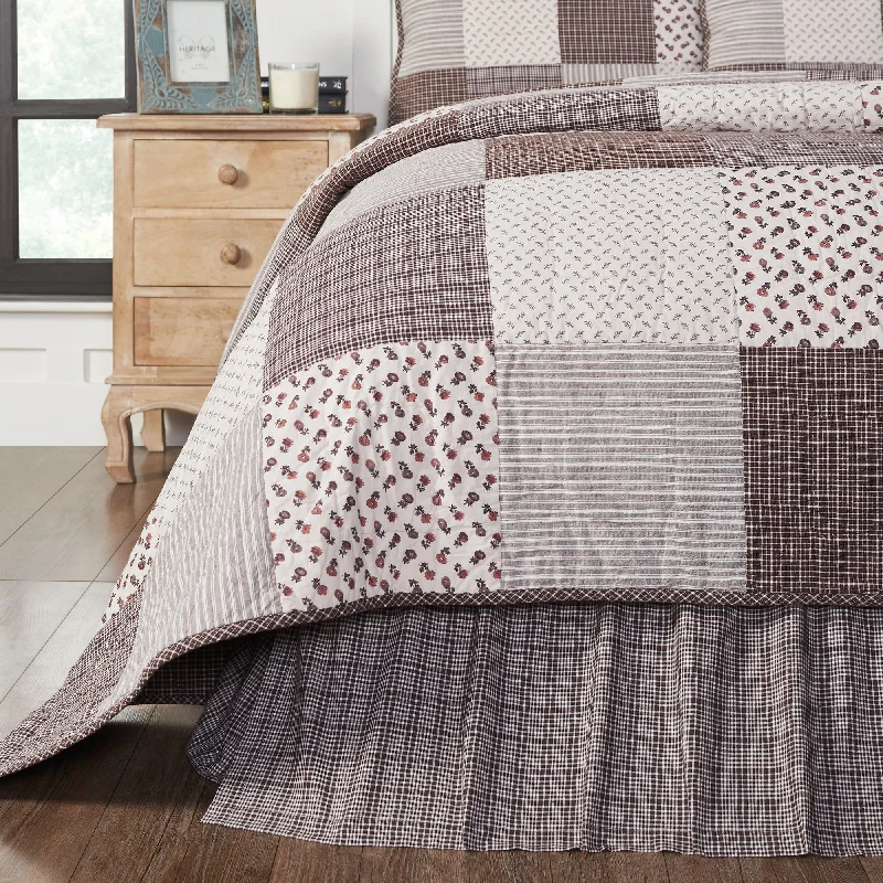 Florette Twin Bed Skirt 39x76x16 VHC Brands silk skirt sleek