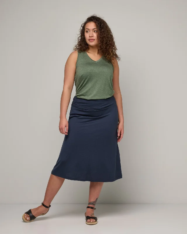 Helena Midi Skirt denim skirt casual