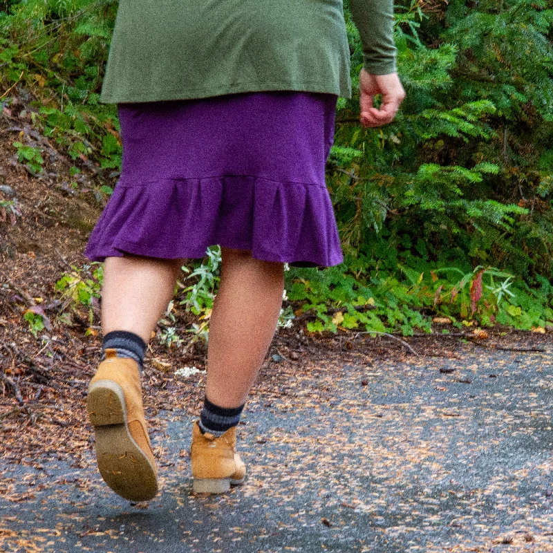 Hemp Ruffle Skirt linen skirt airy