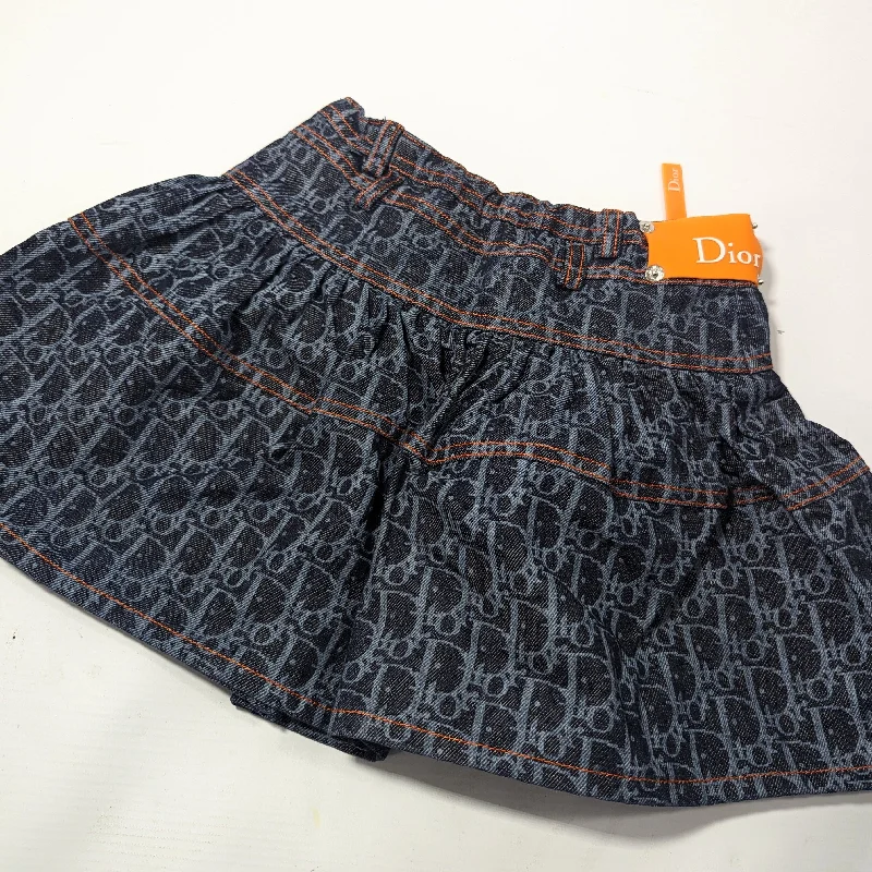 Dior monogram skirt by Galliano - 8Y corduroy skirt durable