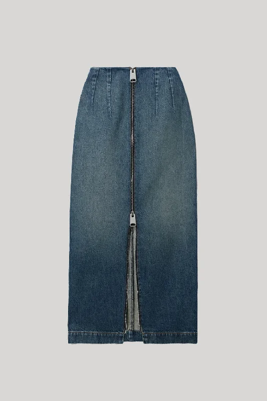 Khaite | Ruly Skirt in Stinson leather skirt refined