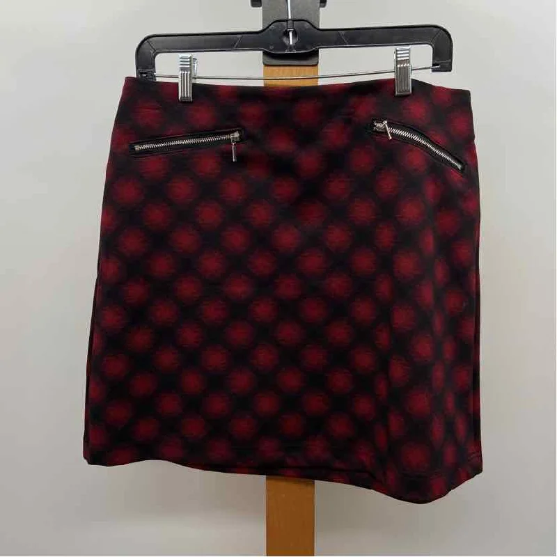 Maurices Women's Size M Black Plaid Skirt chiffon skirt delicate
