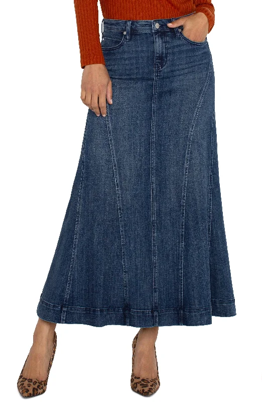 MERMAID MAXI SKIRT linen skirt relaxed
