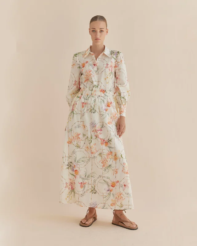 Orangerie Bow Detail Maxi Skirt lace skirt delicate