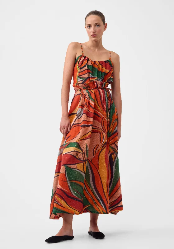 Paradiso Skirt_Print wool skirt warm