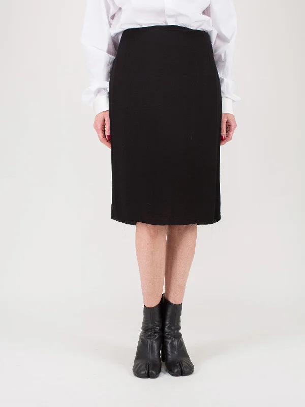 Raw Edge Skirt Durero velvet skirt luxurious