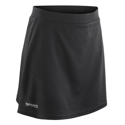 Spiro Womens/Ladies Plain Skort linen skirt natural