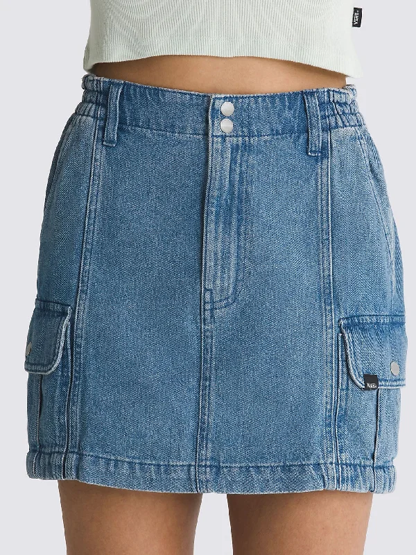 Sidewalk Denim Skirt spandex blend skirt