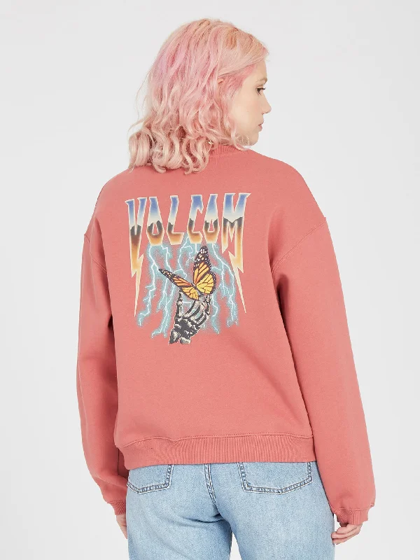 Lookeeing For Sweatshirt - ROSEWOOD Hoodie with Illustration Artistic Creative