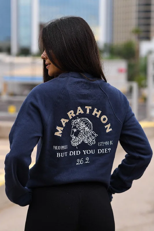 Pheidippides Marathon Sweatshirt Hoodie Dress Longline Feminine
